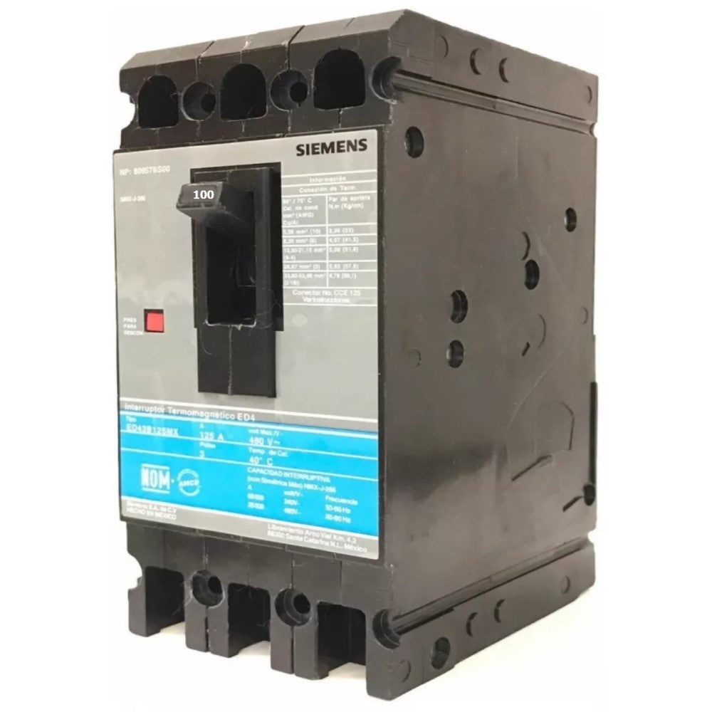 I.T.M. 3X100A/240V ED23B100MX A7B10000002711 SIEMEN