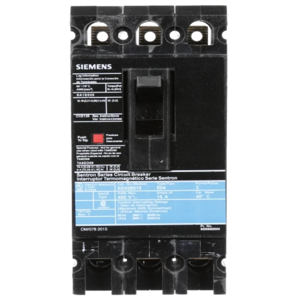 INTERRUPTOR ED43B050 50 AMP A7B10000002716 SIEMENS