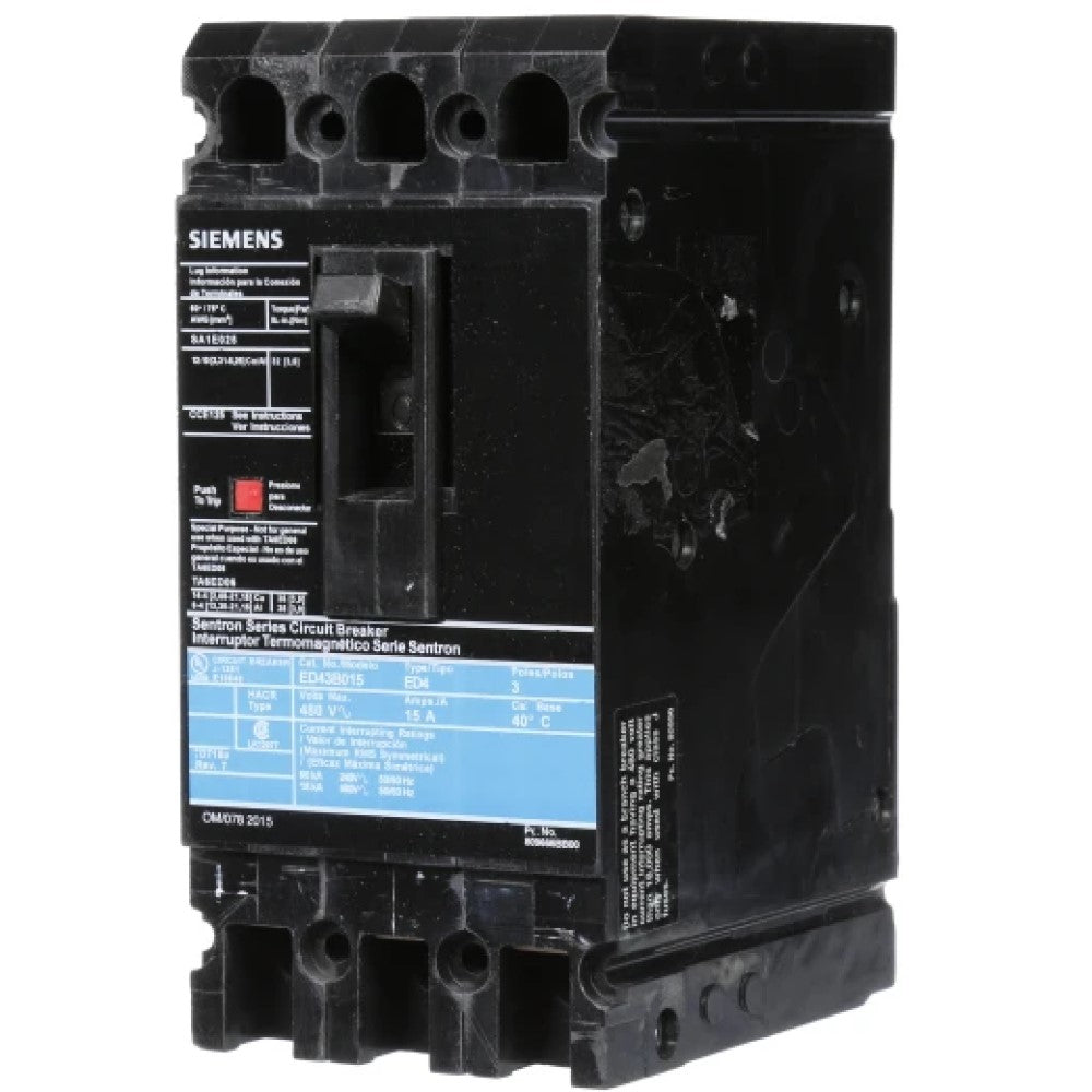 INTERRUPTOR ED43B100 100 AMP A7B10000002718 SIEMENS