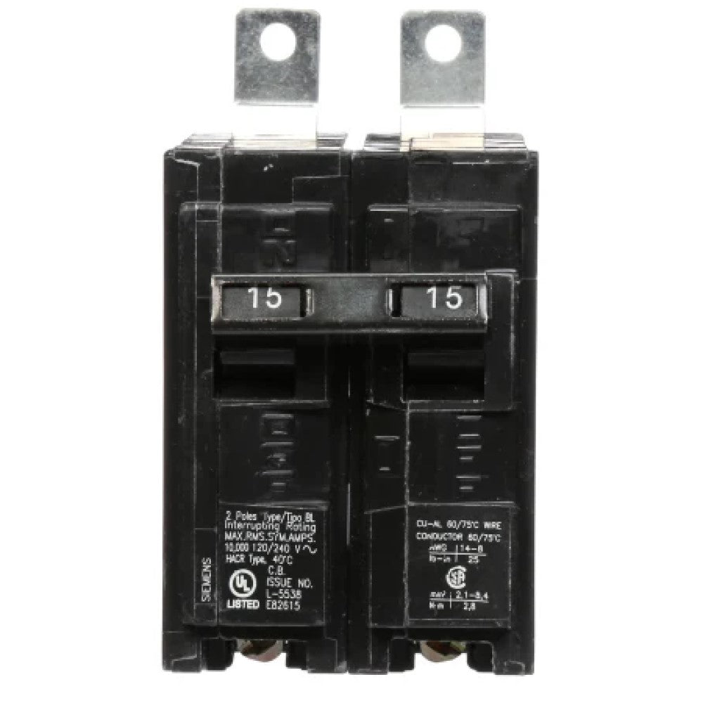 INTERRUPTOR BL 2X15A. 220V. B215 SIEMENS