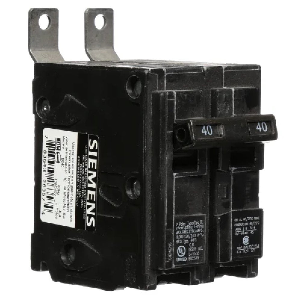 INTERRUPTOR BL 2X40A. 220V. B240 SIEMENS