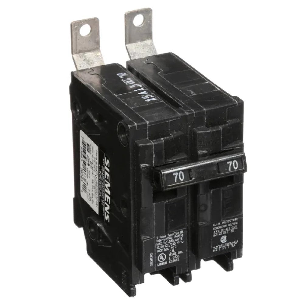 INTERRUPTOR BL 2X70A. 220V. B270 A7B10000000987 SIEMENS