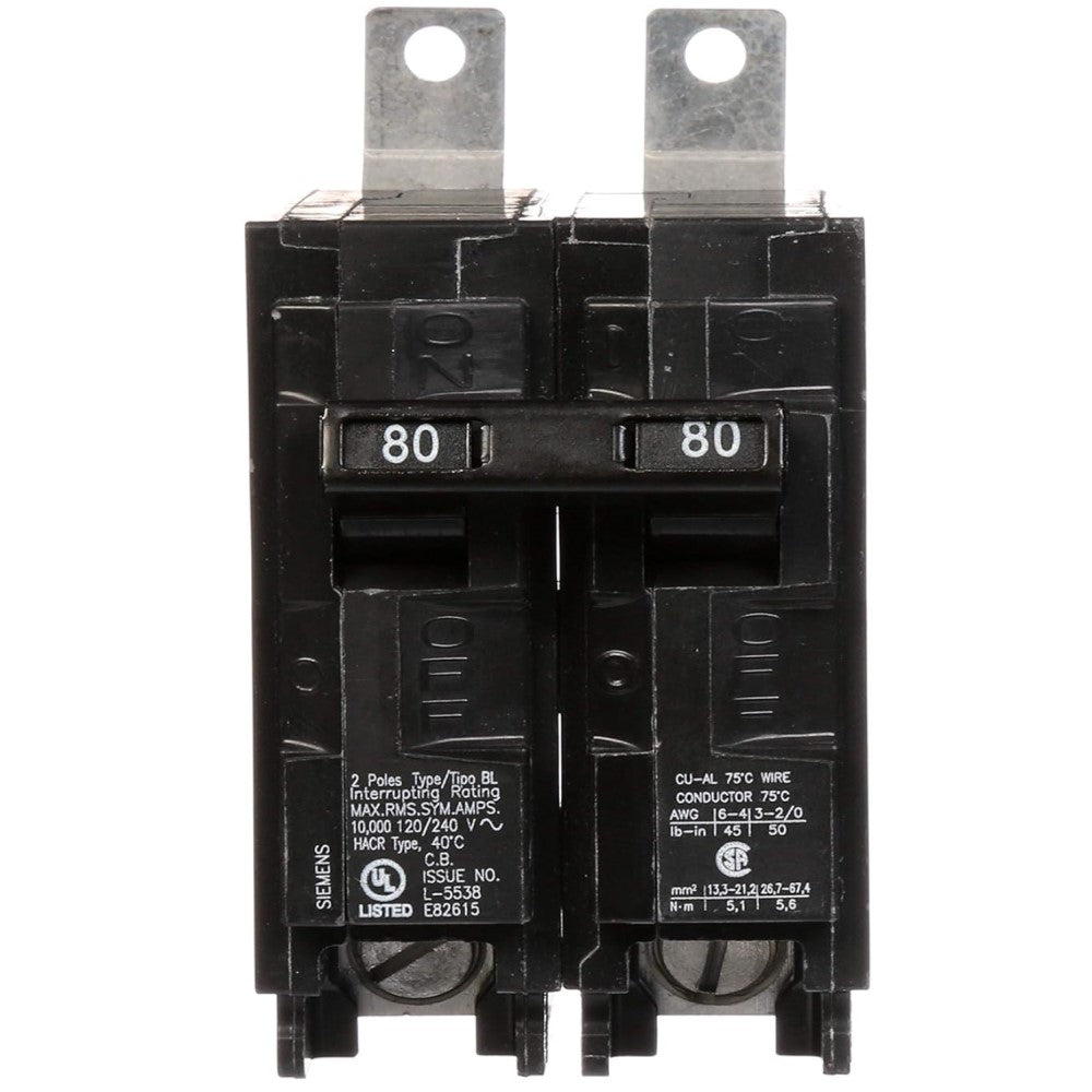 INTERRUPTOR BL 2X80A. 220V. B280 A7B10000000988 SIEMENS