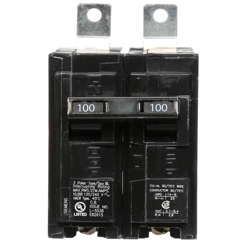 INTERRUPTOR BL 2X100A. 220V. B2100 SIEMENS