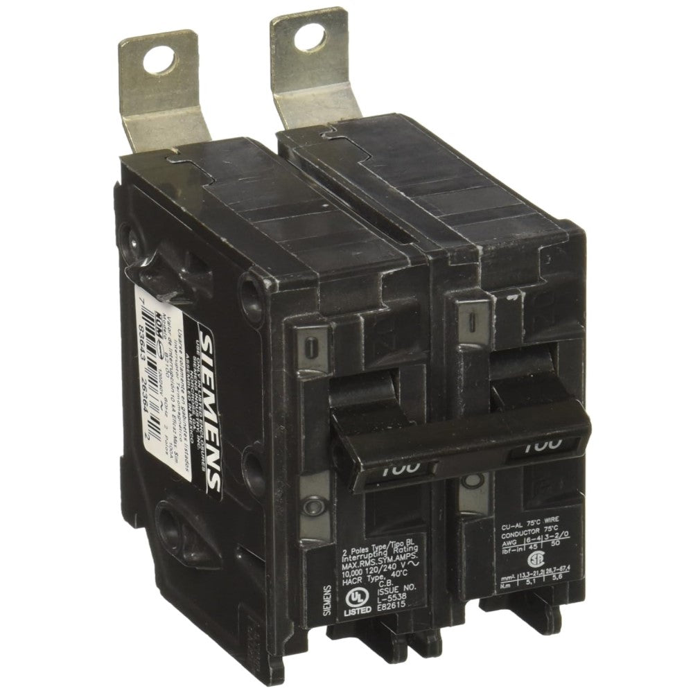 INTERRUPTOR BL 2X100A. 220V. B2100 SIEMENS