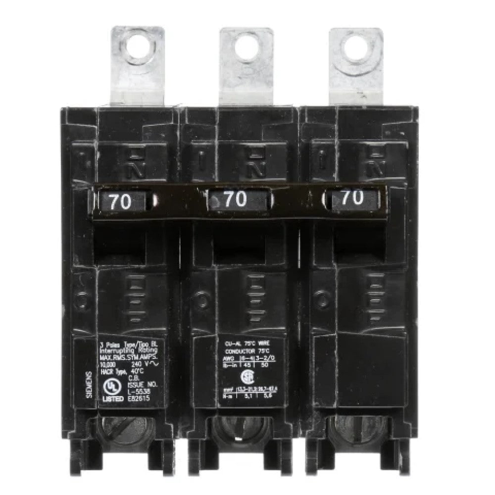 INTERRUPTOR BL 3X70A. 220V. B370 SIEMENS