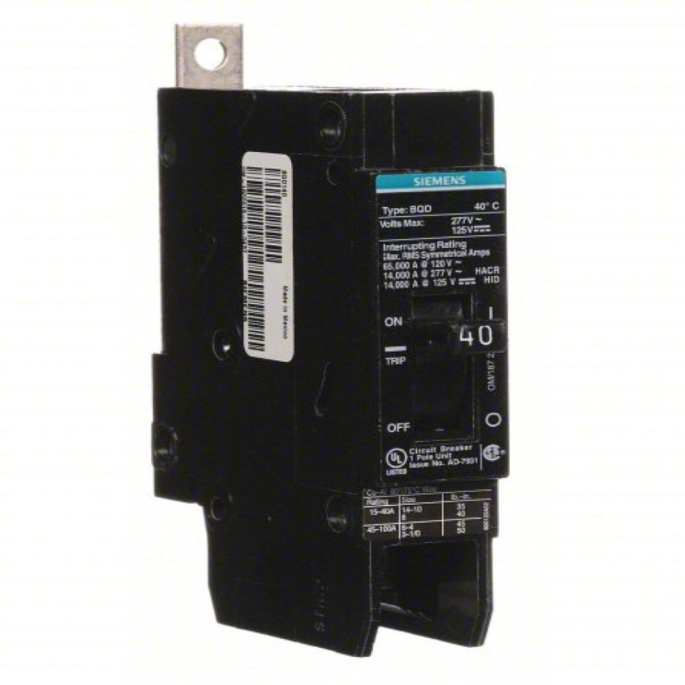 INTERRUPTOR BQD 1X40A/440V. BQD140 A7B10000001107 A7B10000022563 SIEMENS