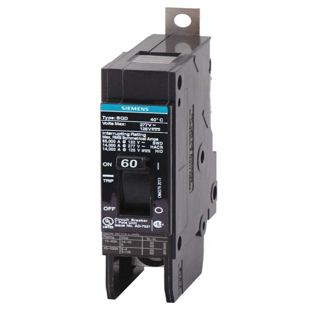 INTERRUPTOR BQD 1X60A/440V. BQD160 A7B10000001109 A7B10000022566 SIEMENS