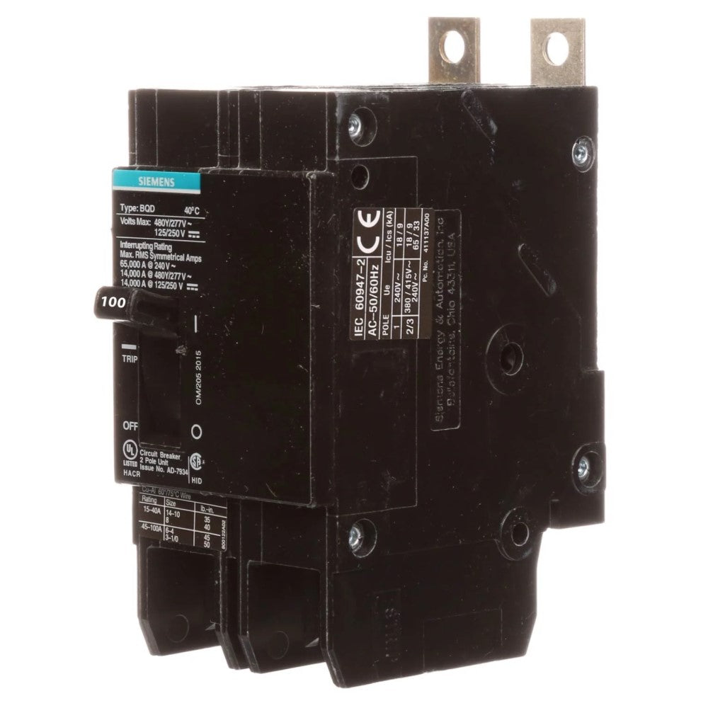 INTERRUPTOR BQD 2X100A/440V.BQD2100 A7B10000001110 A7B10000022570 SIEMENS