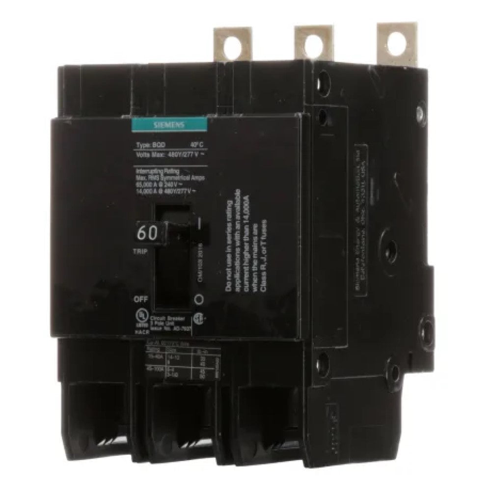 INTERRUPTOR BQD 3X60A/440V. BQD360 A7B10000001126 A7B10000022592 SIEMENS