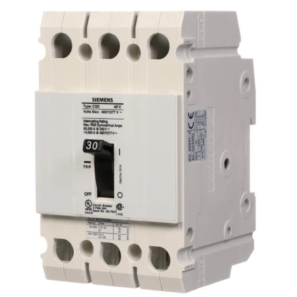 INTERRUPTOR CQD 3X30A. CQD330 A7B10000001148 A7B10000022632 SIEMENS