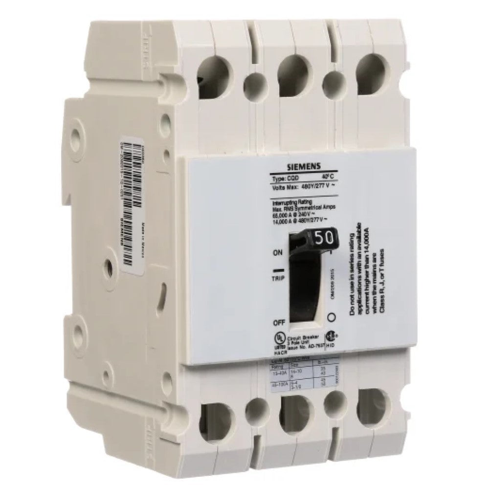 INTERRUPTOR CQD 3X50A. CQD350 A7B10000001150 A7B10000022636 SIEMENS