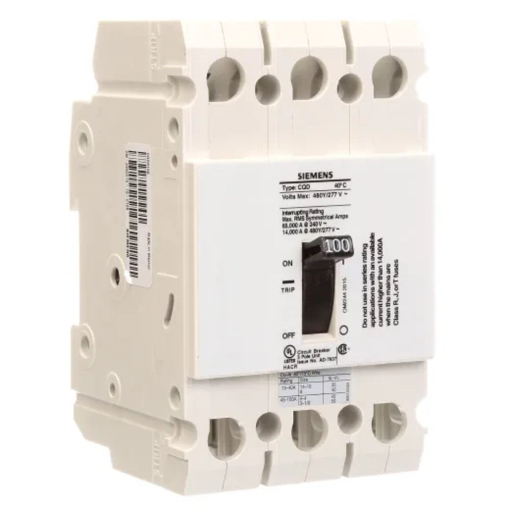INTERRUPTOR CQD 3X100A. CQD3100 A7B10000001145 A7B10000022628 SIEMENS