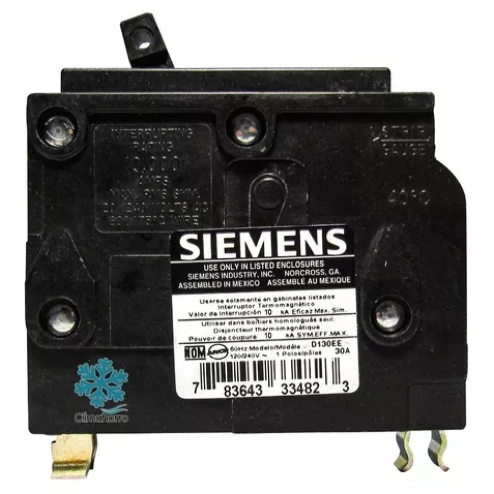 INT. AUTOMAT. QD 1X30A.120V 10KA QD130 D130EE SIEMENS *** OFRECER QO130 O BTN1/30 ***