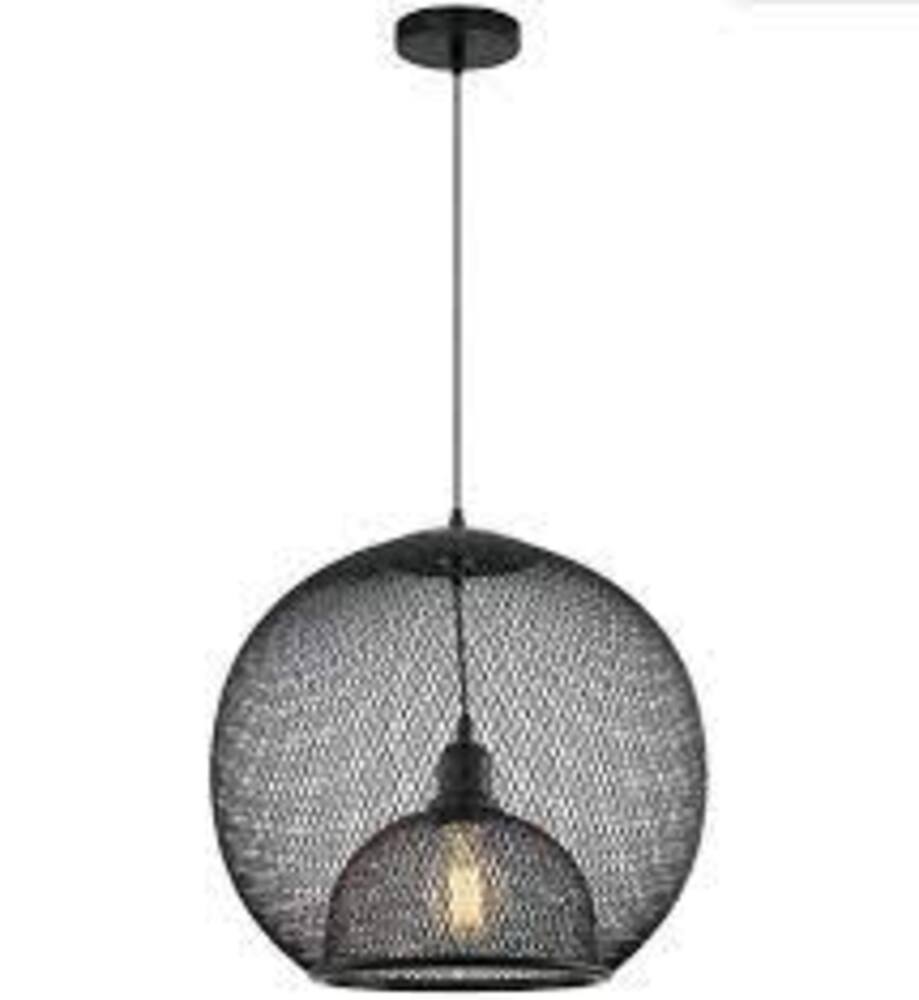 LUMINARIA COLGANTE NEGRO 1X60W. COSMO***HAE2025***