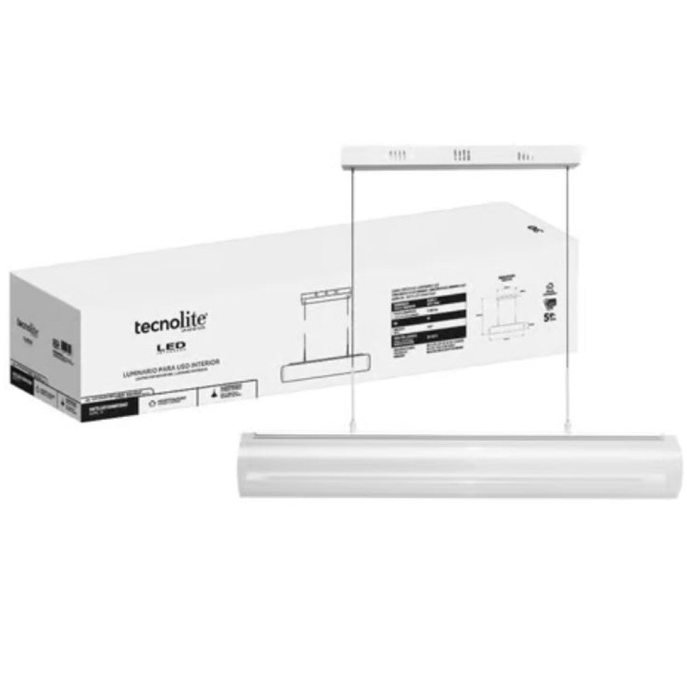 LUMINARIO INT LED 30W 100-240V 2800LM 30K BCO