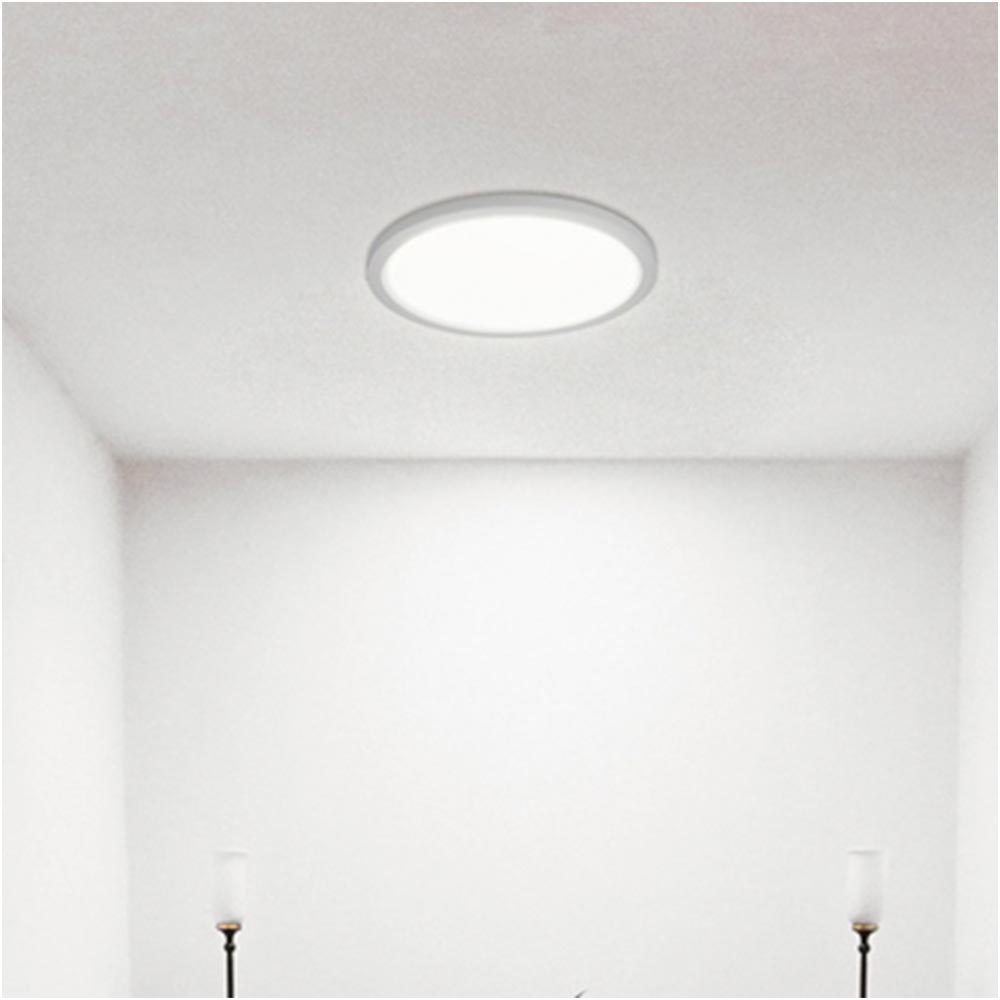 LUMINARIO FLAT-DECO BLANCO 6W 2700K 120-240V ***HAE2025***
