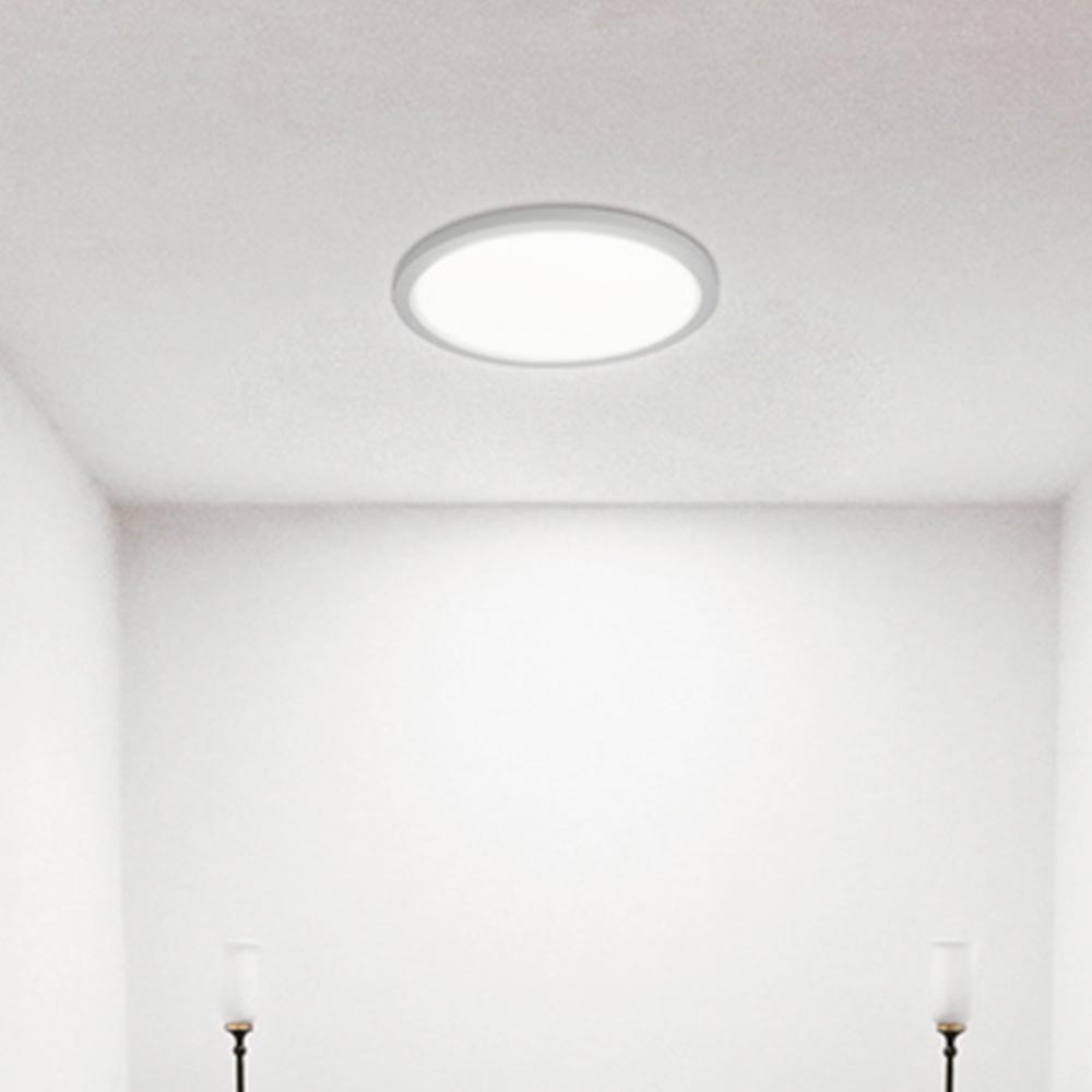 LUMINARIO FLAT-DECO BLANCO 12W 2700K 120-240V ***HAE2025***