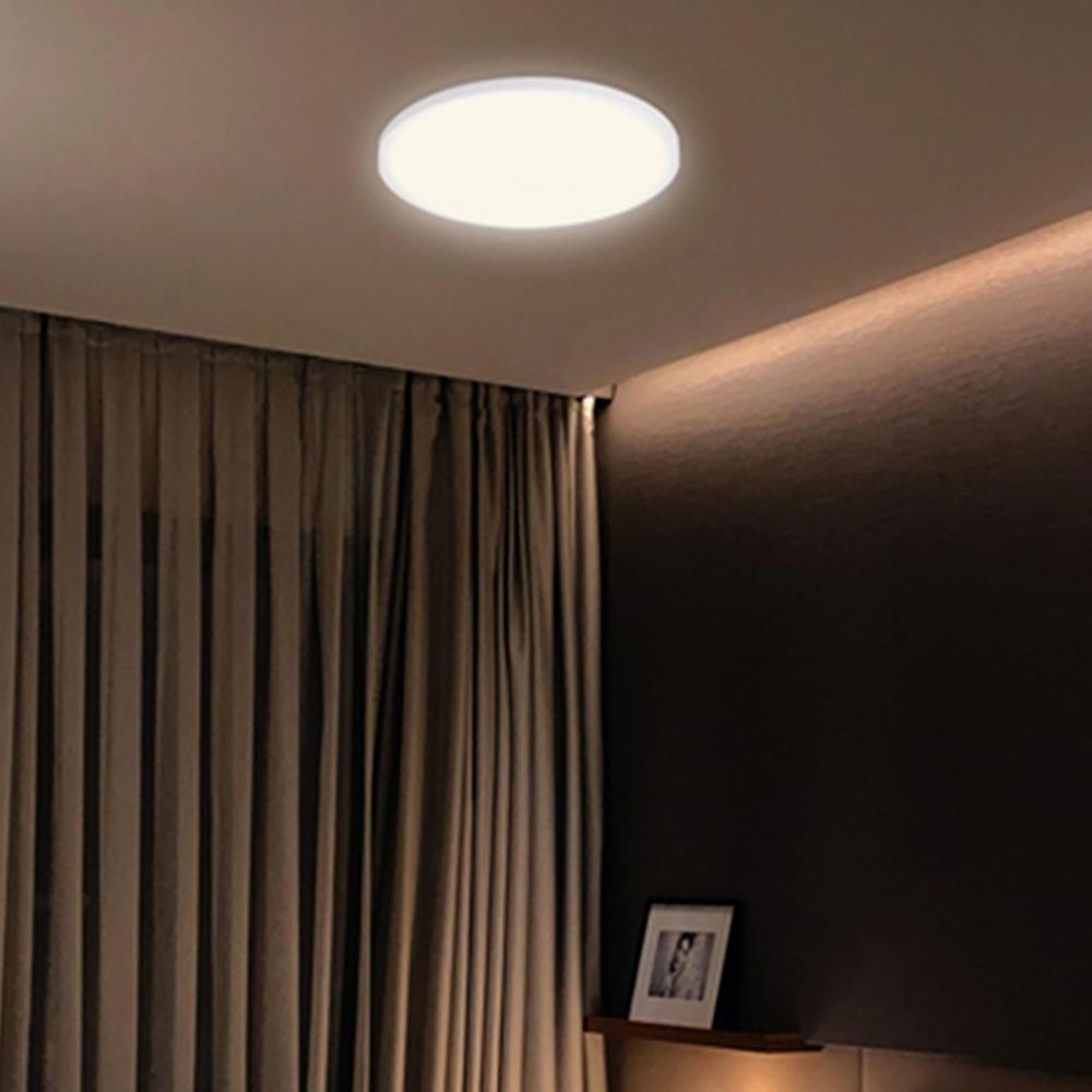 LUMINARIO FLAT-DECO BLANCO 12W 2700K 120-240V ***HAE2025***