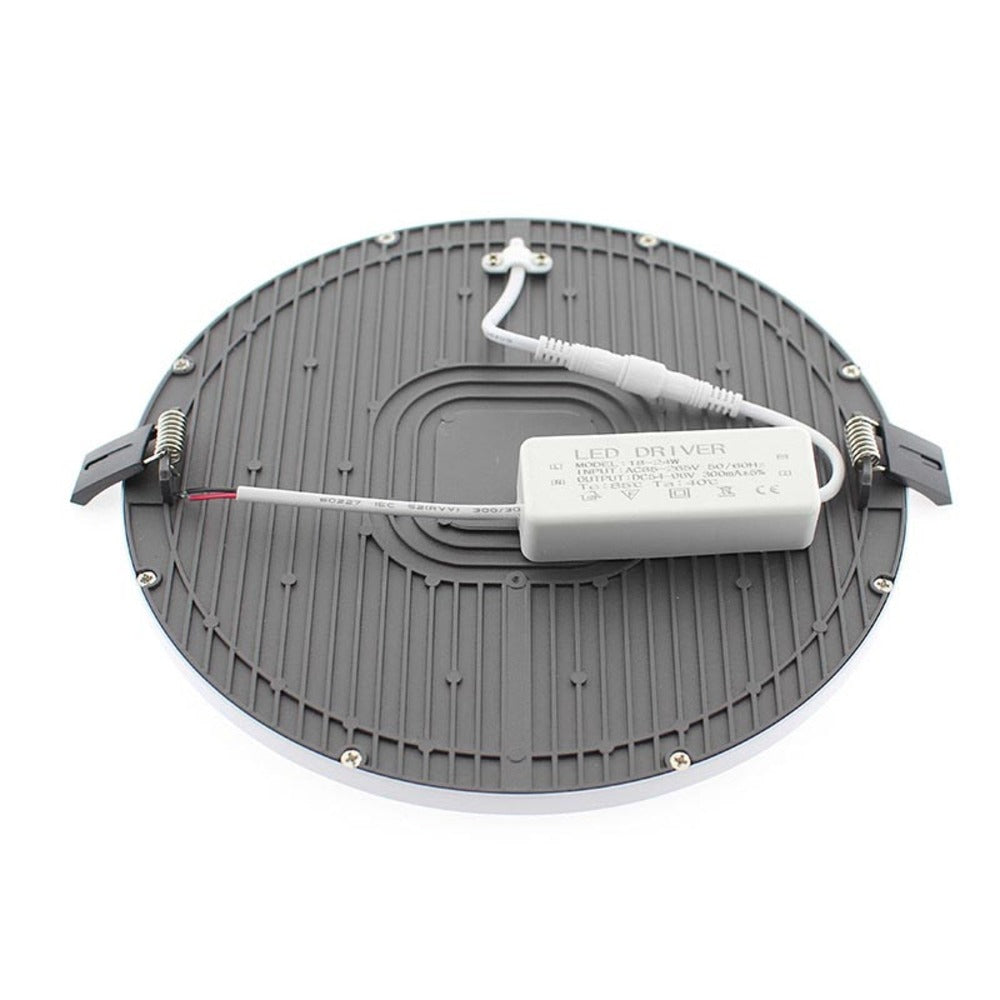 LUMINARIO FLAT-DECO BLANCO 18W 6500K 120-240V ***HAE2025***