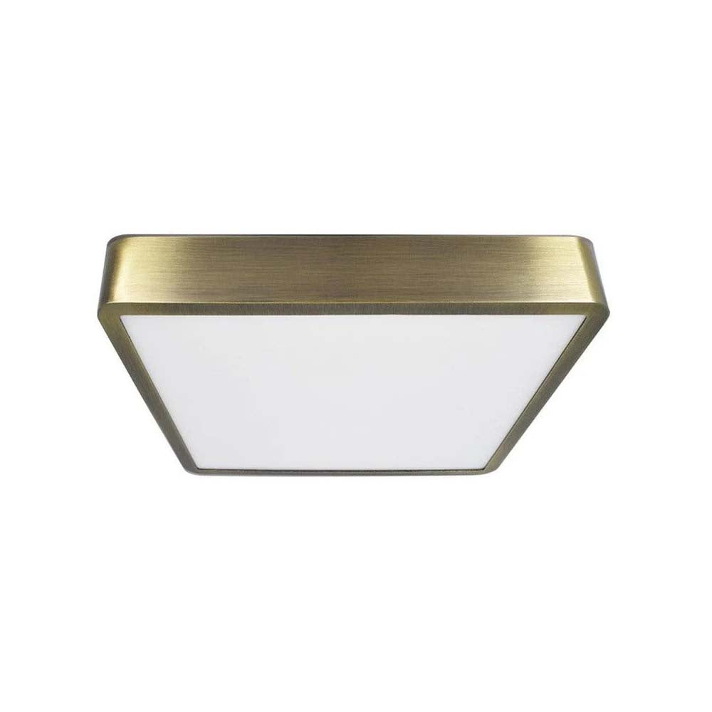 LUMINARIO DRUM-SQUARE-DECO COBRE 20X20 24W 2700K 120-240V