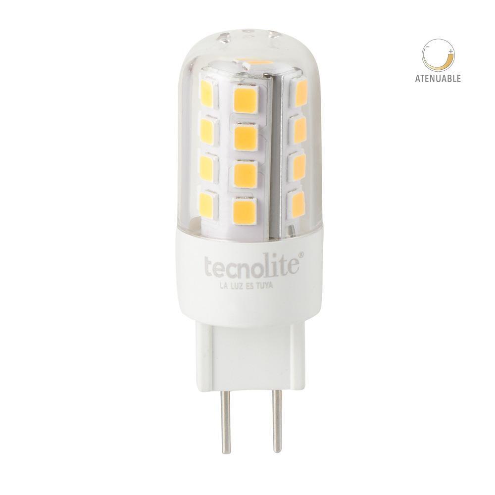 FOCO LED TECNOLITE IRIDIUM III TIPO AMPOLLETA ATENUABLE 3W LUZ SUAVE CÁLIDA BASE GY6.35