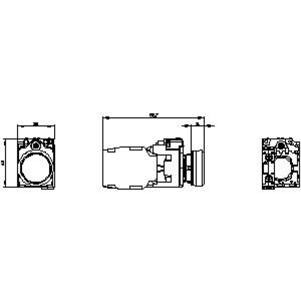 BOTON PULSADOR BLANCO 1NA+1NC 3SB32010AA61