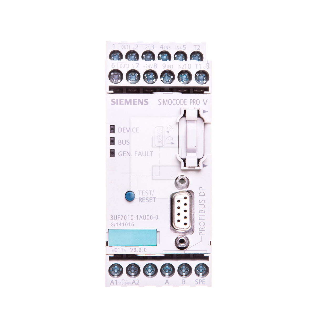 UNID. BASE 2 SIMOCODE INTERFAZ PROFIBUS DP 12 MBIT/S RS485 4E/3S AC/DC 110-240V. ** INCANCELABLE ** /*-+