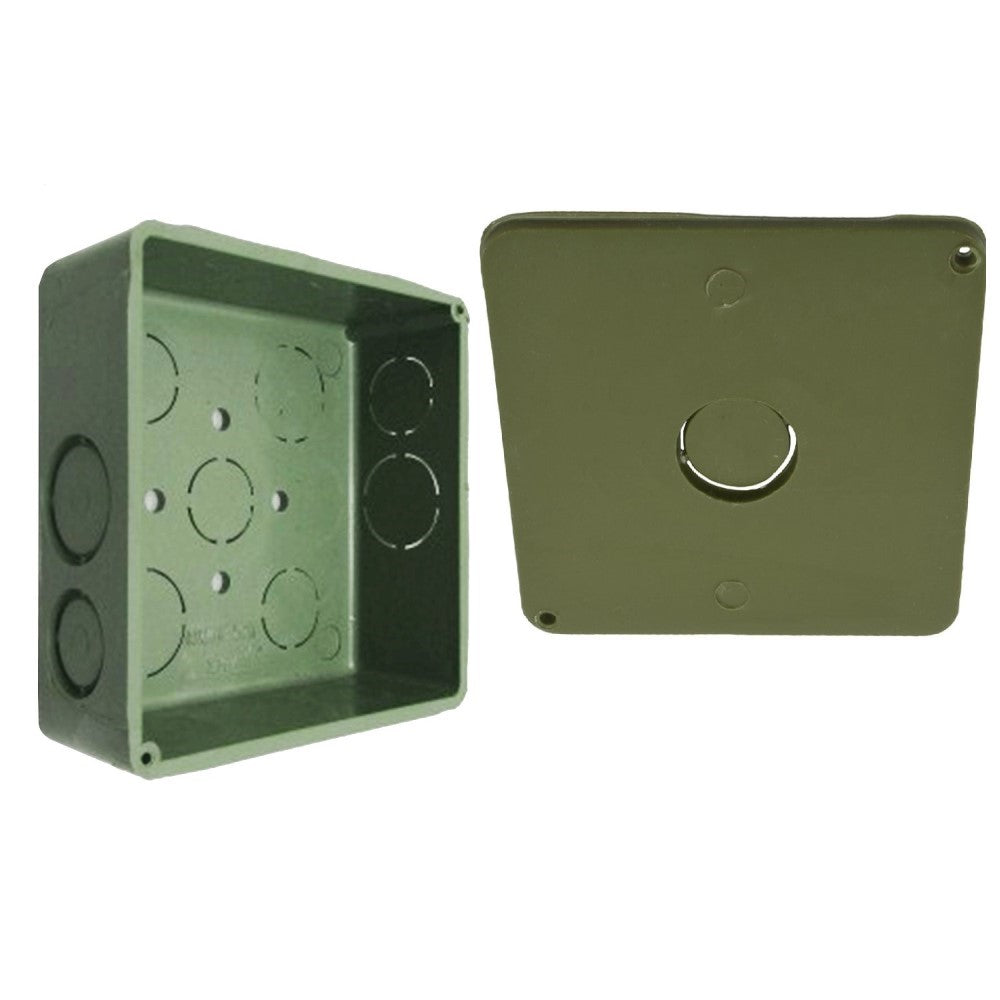 CAJA CUADRADA PVC CON TAPA 1"