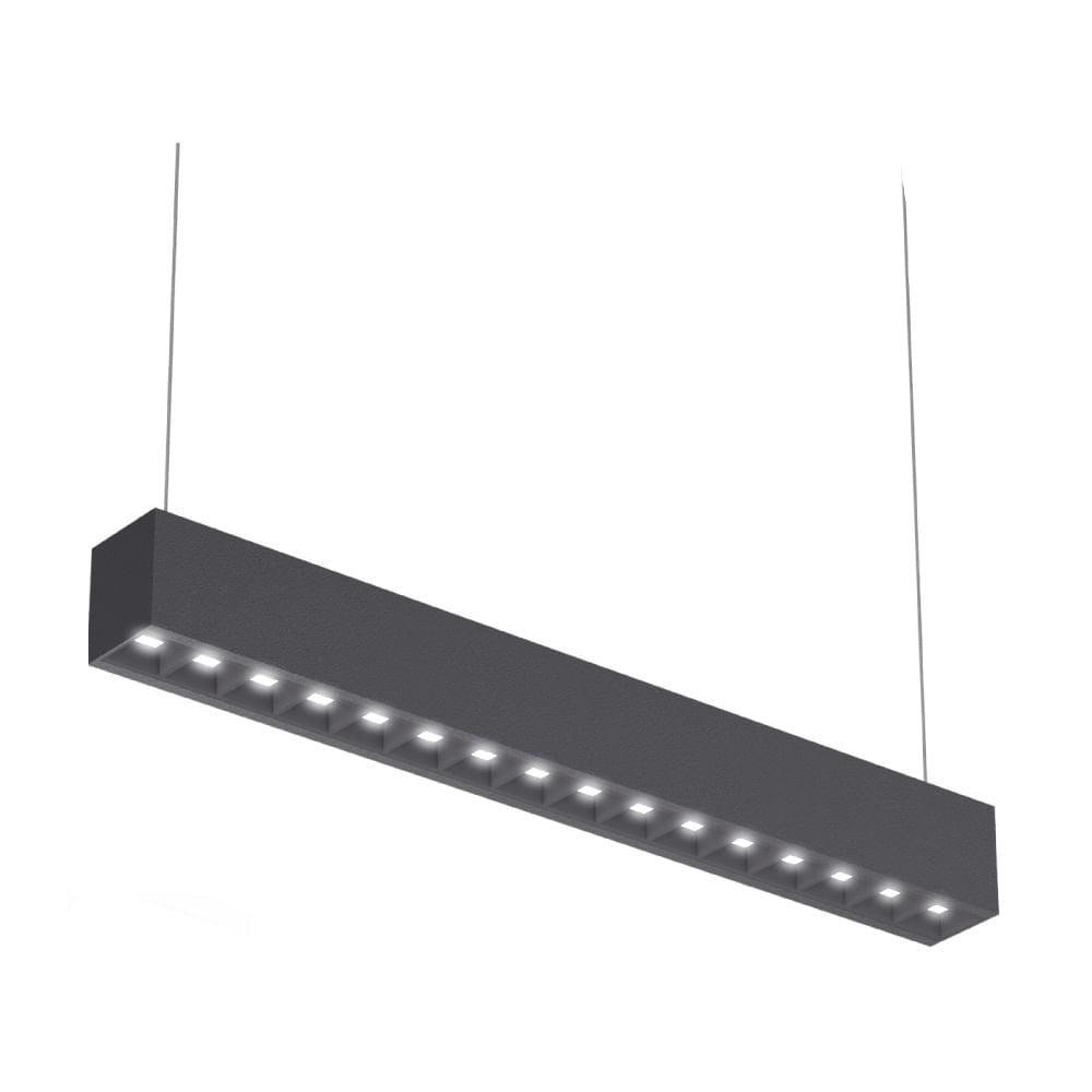 LÁMPARA DE INTERIOR LED NAGOYA II TECNOLITE ATENUABLE PARA SUSPENDER 40W LUZ BLANCA NEUTRA NEGRO
