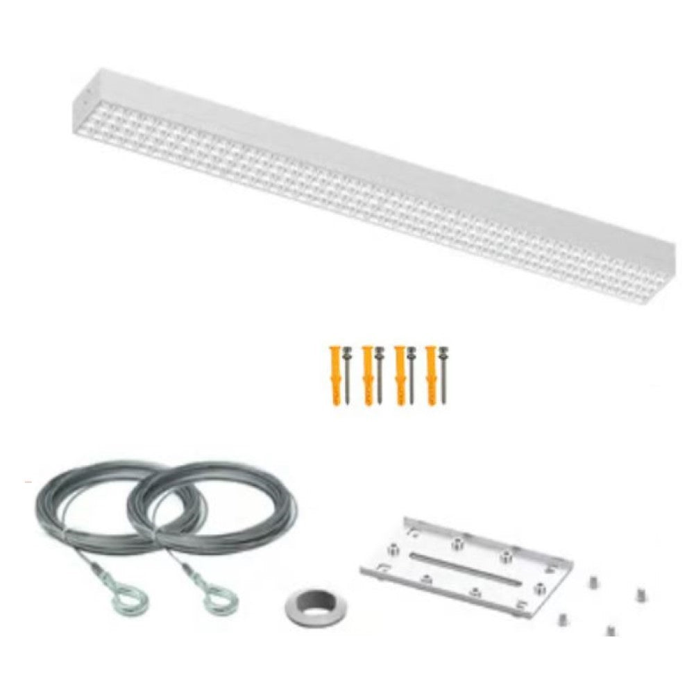 LUMINARIO LED SOBREPONER/SUSPENDIDO INT 40W BLANCO