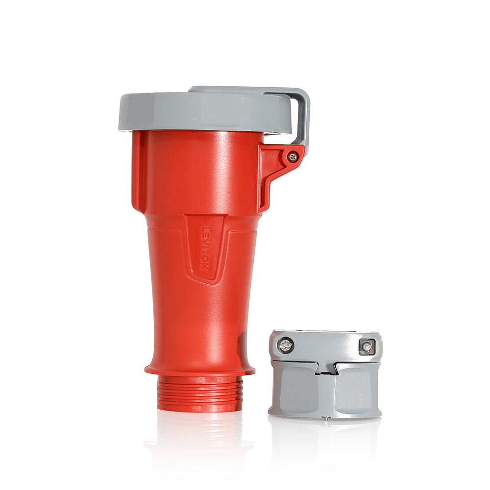 CONECTOR PIN & SLEEVE 30A 3480V 3P4H 7H IP66/67/68 E IP69K SERIE LEVITON ROJO AMERICANO *** OFRECER HBL430C7W ***