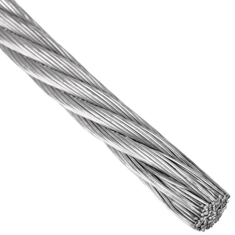 CABLE RIGIDO DE ACERO 1/4" 7X7 TRUPER FIERO