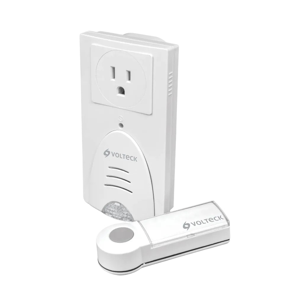 TIMBRE INALAMBRICO CON RECEPTOR 15A/127V. PARA ENCHUFAR 1 TONO 1 CONTROL 100MTS. 62-78DB TIMI-100C 46631 TRUPER