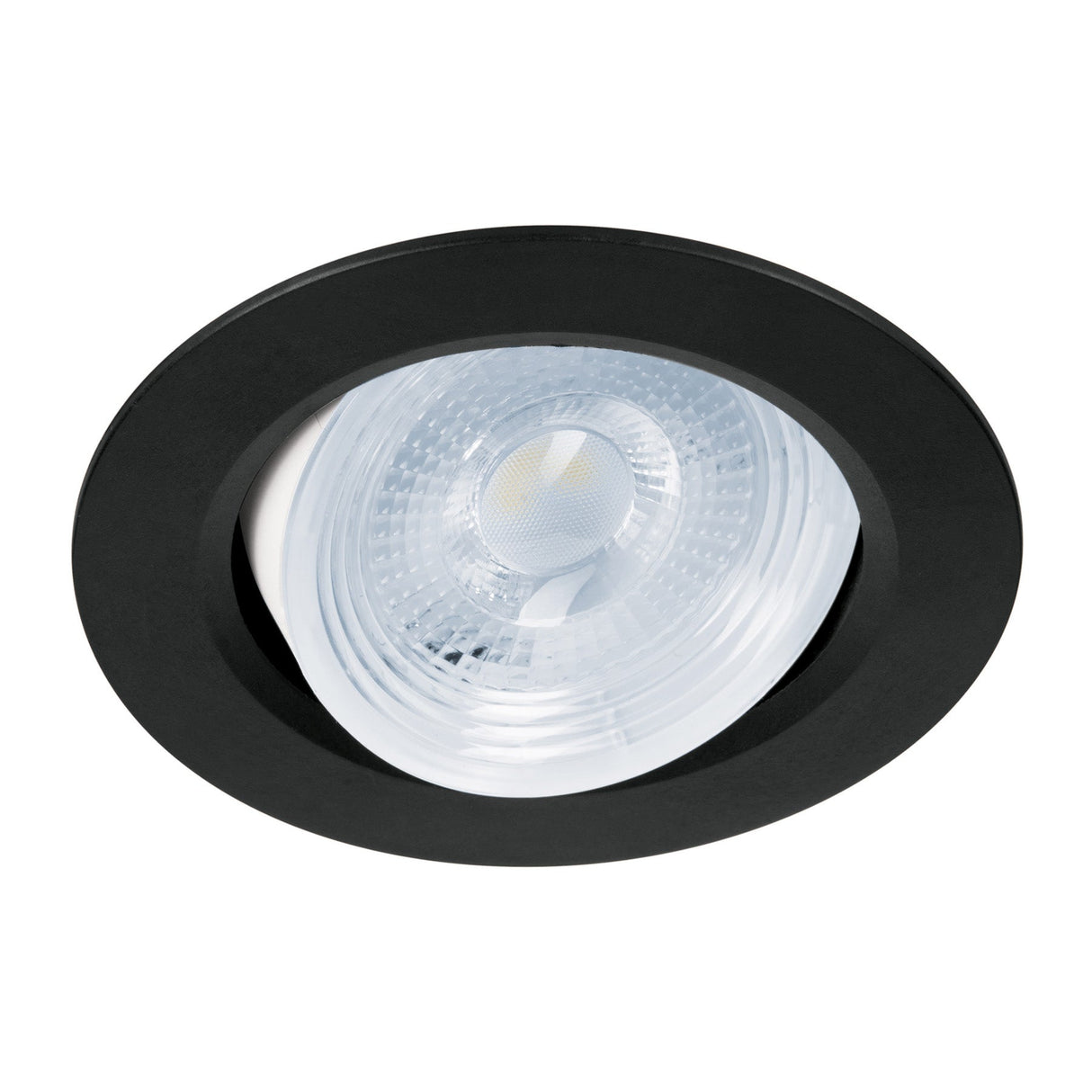 LUMINARIO REDONDO EMPOTRABLE 5W/120-240V. LED SPOT DIRIGIBLE NEGRO EMP-104L 46945 TRUPER***HAE2025***