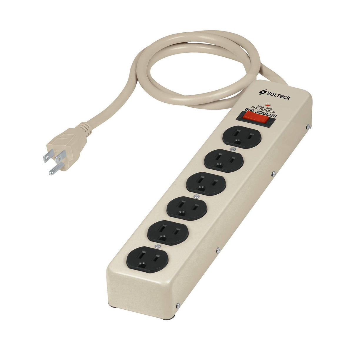 MULTICONTACTO USO RUDO 6 ENTRADAS 75CMS. CON SUPRESOR DE PICOS MUL-660 47185 TRUPER