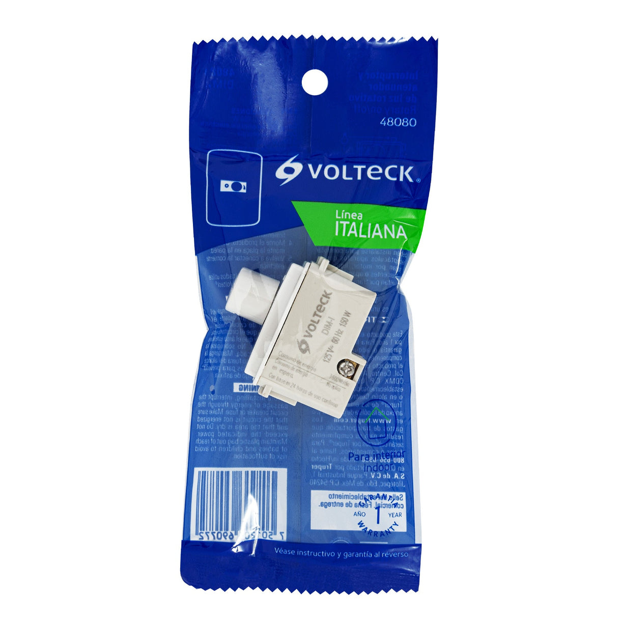 DIMMER GIRATORIO 150W/125V. MARFIL LINEA ITALINA DIM-I 48080 TRUPER