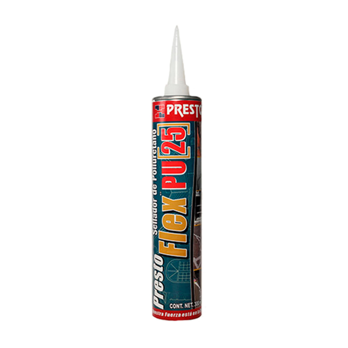 SELLADOR DE POLIURETANO PRESTO FLEX PU-25 300ML GRIS CARTUCHO