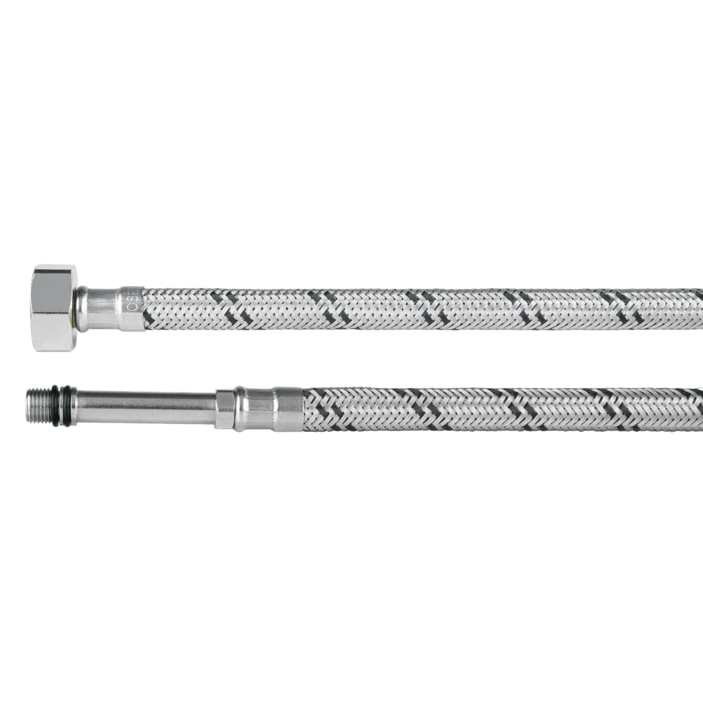 MANGUERA FLEX. P/MONOMANDO ACERO INOX. 55CMS. 1/2" M10 LATON TRENZADO 55CMS. FMO-55X 48969 TRUPER FOSET