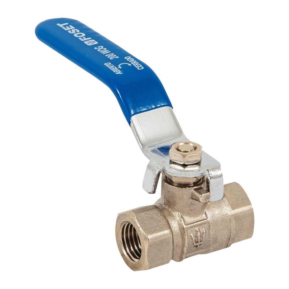 VALVULA DE ESFERA DE LATON ROSCABLE 1/4" MCA TRUPER CONSTRUCCION