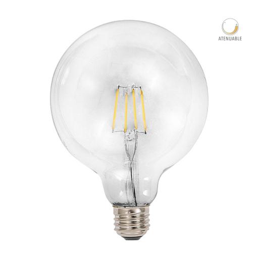 FOCO LED TECNOLITE VINTAGE FILAMENTO ATENUABLE 4.5W LUZ SUAVE CÁLIDA BASE E27 4DG125LEDF27VT