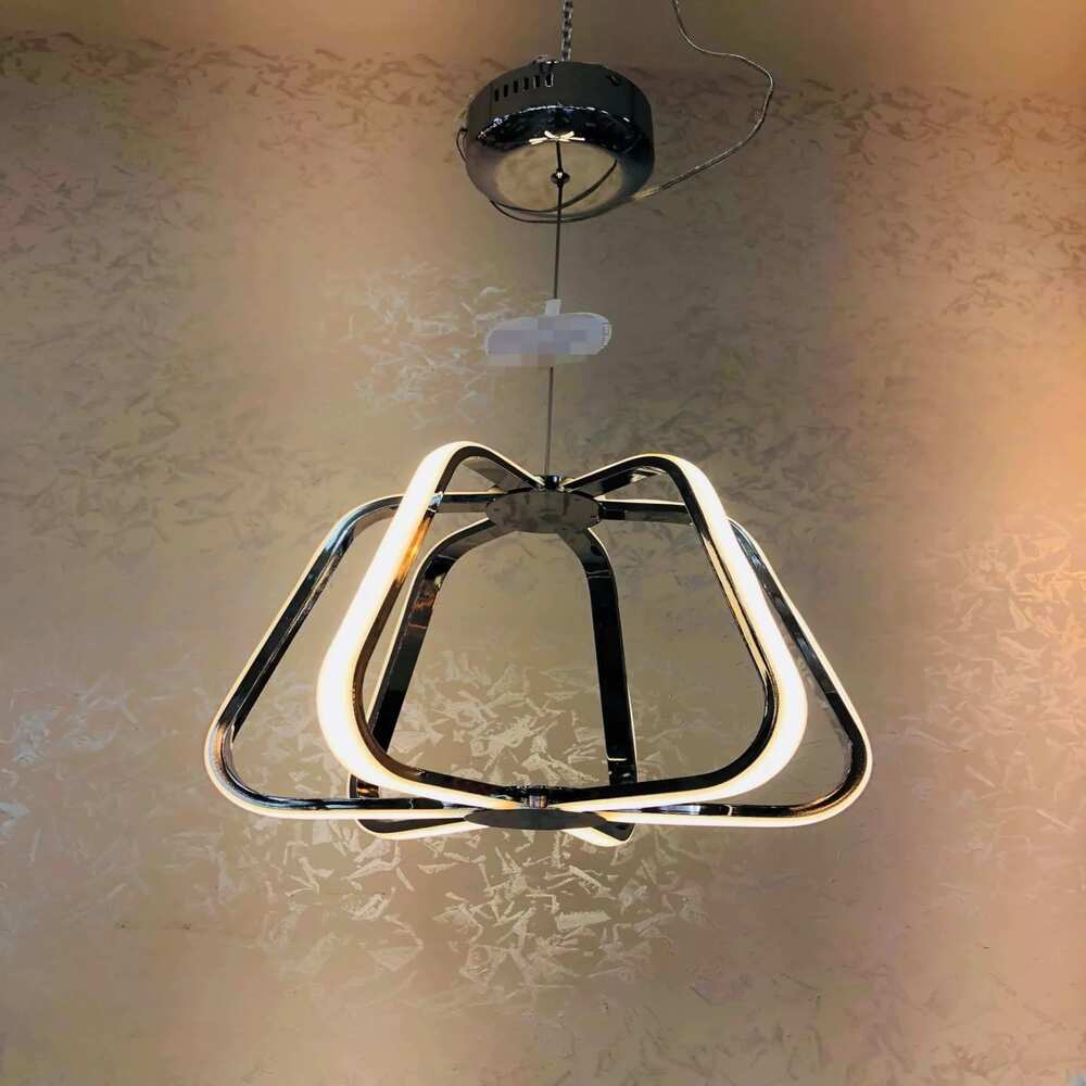 LUM COLGANTE DE LED 8X6W 4000K CON FIGURA TIPO PIRAMIDAL IIDSA