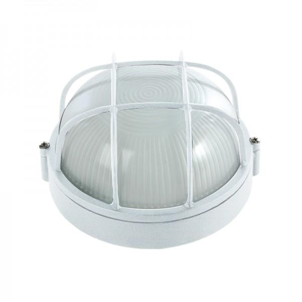 LUM SOBREPONER NAUTICA E27 CON GUARDA REDONDA BLANCO CALUX