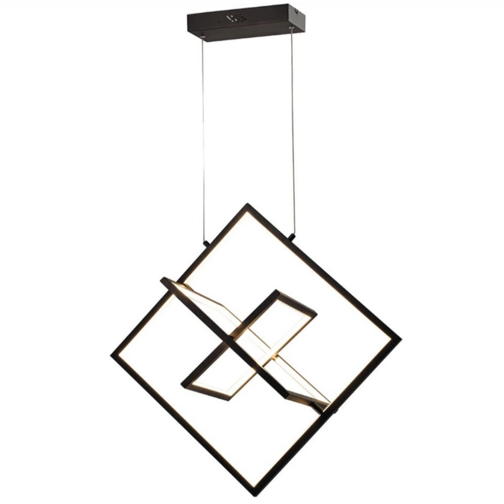 LUMINARIA LED COLGANTE ABATIBLE 70 CM NEGRO 45 W VERSA