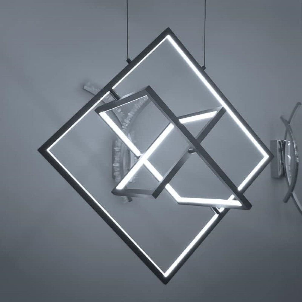 LUMINARIA LED COLGANTE ABATIBLE 70 CM NEGRO 45 W VERSA