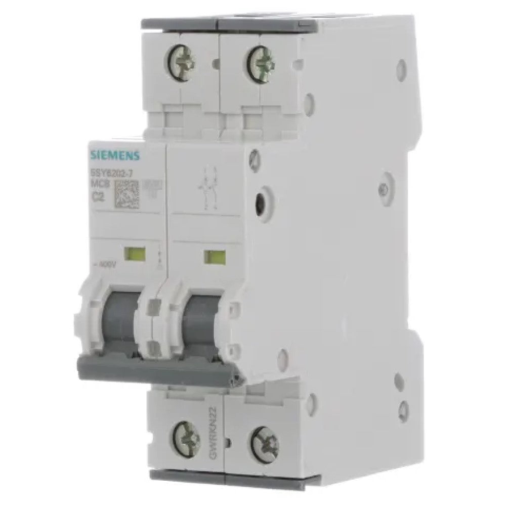 PASTILLA INTERRUPTOR P/RIEL 2X2A 5SL 6KA 250/440V 5SL62027CC SIEMENS