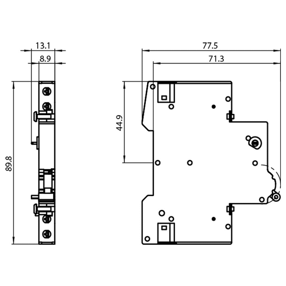 CONTACTOS AUXILIARES 1NO+1NC P/INT. 5SY6-5SP4 5ST3010 SIEMENS