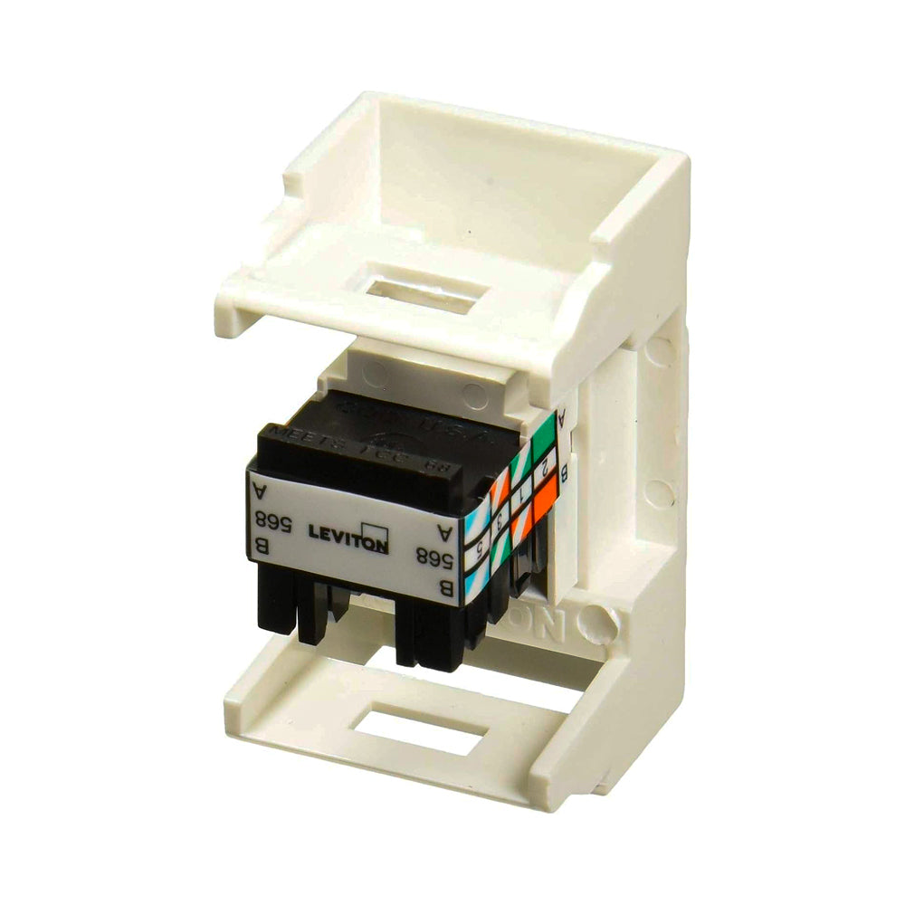 MODULO DE DATOS RJ45 CATEGORIA 5 BLANCO MODULOS LEVITON X00-URJ45-00B