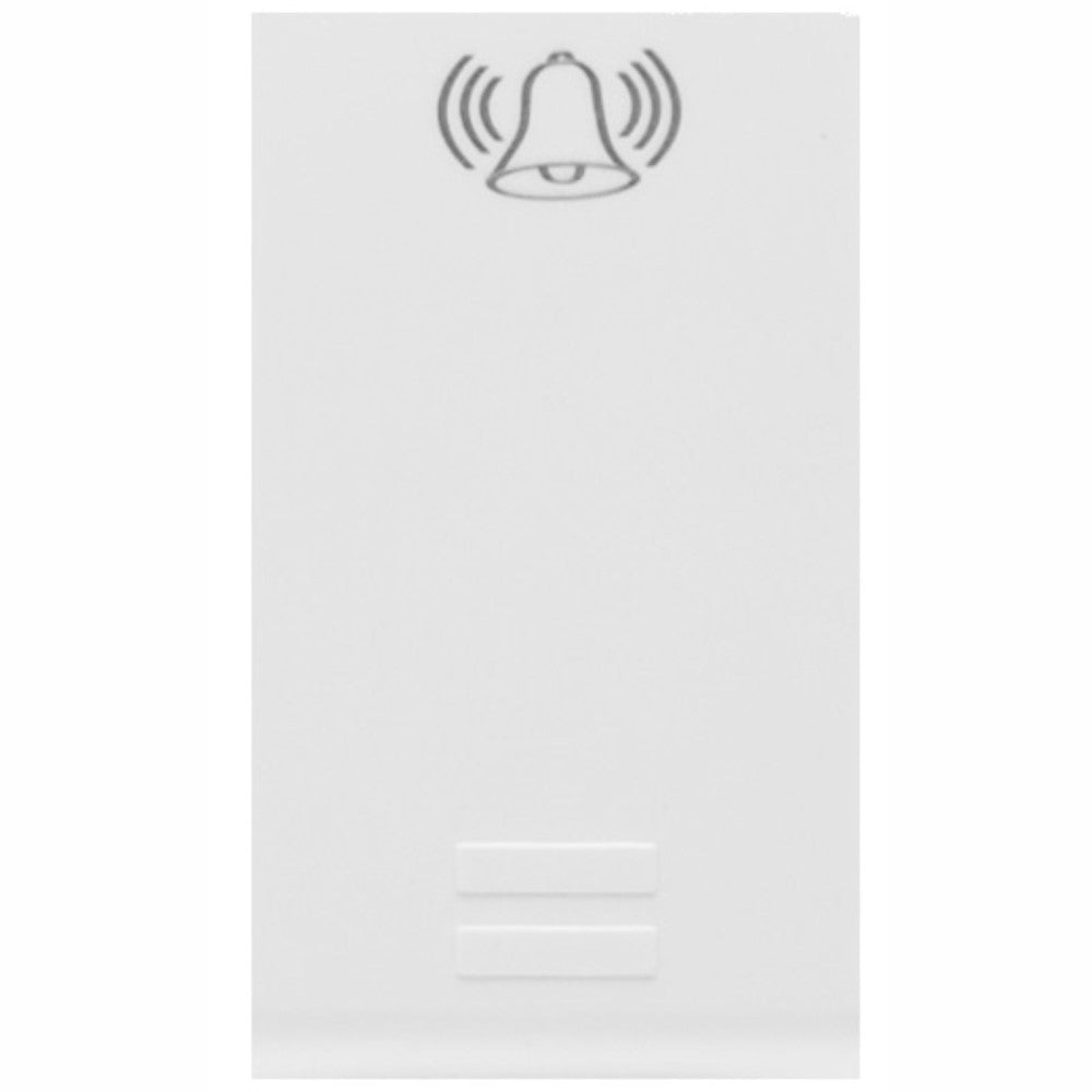 INTERRUPTOR MOMENTANEO C/SIMBOLO DE TIMBRE 16A/250V. BLANCO MODULOS LEVITON X03-PULSA-TIB