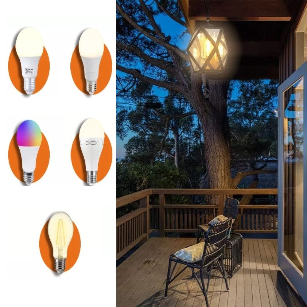 EXT S/LAMPARA BASE E27100-240V NGO/AMBAR